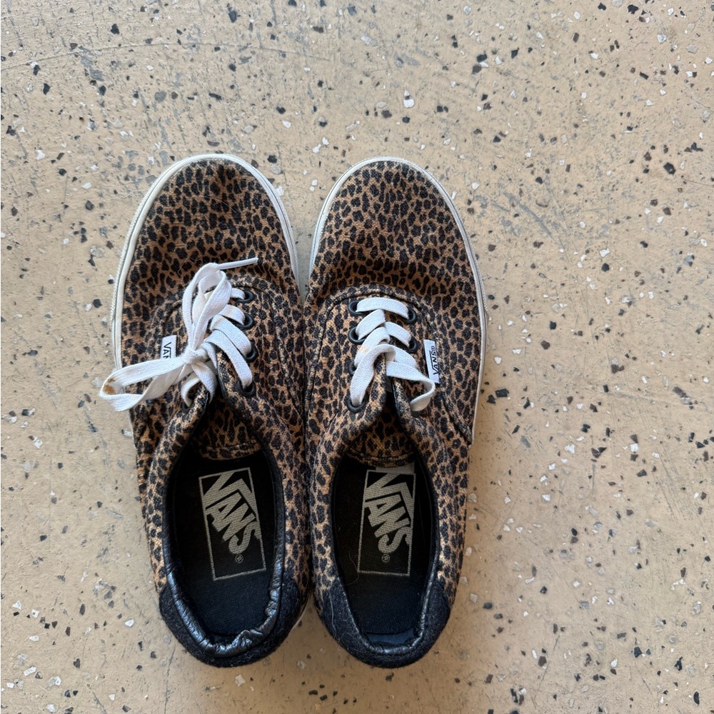 Vans leopard print sneakers